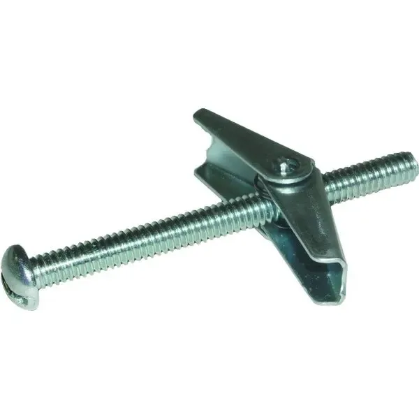 Wellsco 3/16" X 3" Toggle Bolt With Spring Wing, Box Of 50