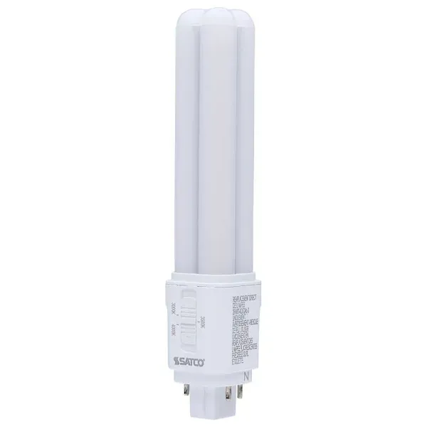 SATCO LED Pl, G24Q Base, Type A/B, 3 CCT Selectable, 120-277 Volt, 9.5 Watt