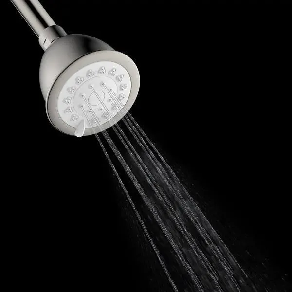 Seasons 3 In. Round 3-Function 1.5 GPM Fixed Showerhead, Brushed Nickel