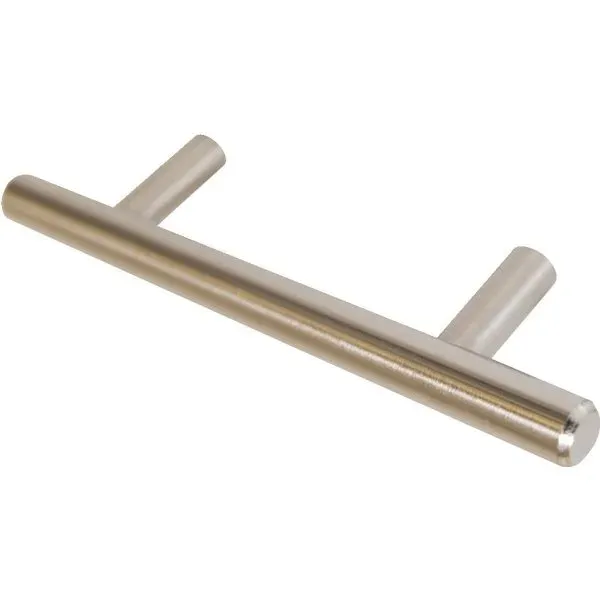 Seasons 3 In. Center-To-Center 5 In. Length T-Bar Brushed Nickel Drawer Pull, 25-Pack