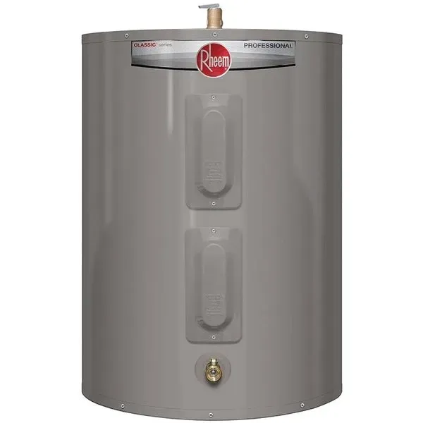 Rheem Performance 38 Gal. Lowboy 6-Year 240-Volt 4500-Watt Electric Tank Water Heater With Top T&amp;p Valve