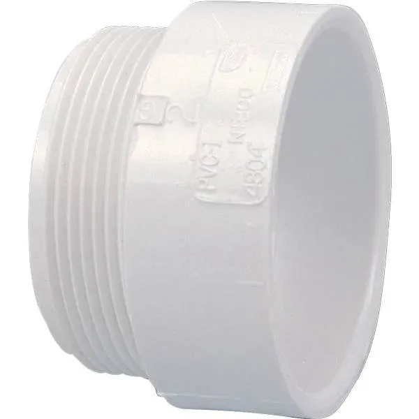 Nibco 1-1/2" Pvc Dwv Hub X Mpt Male Adapter Fitting