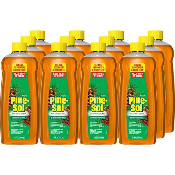 Pine-Sol Multi-Surface Cleaner, Original Pine, 14 Fl Oz, Case Of 12