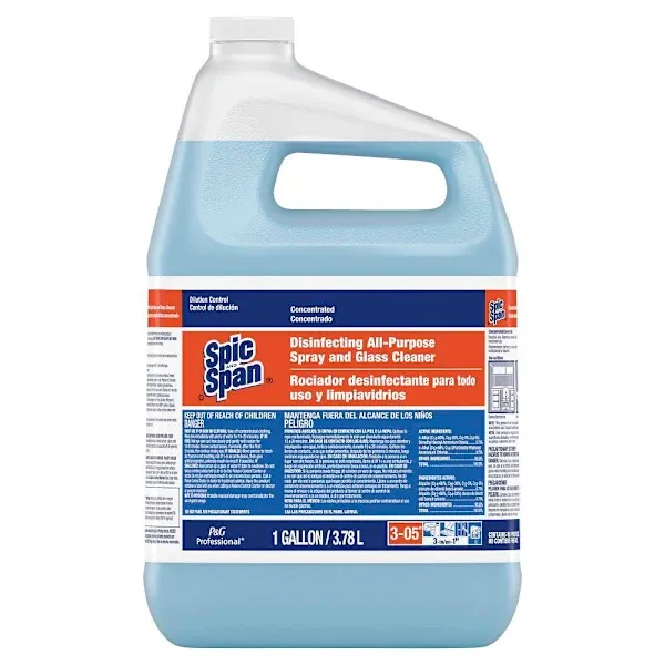 Spic And Span Disinfecting All-Purpose Spray/Glass Cleaner Concentrate, Closed Loop, 1 Gallon