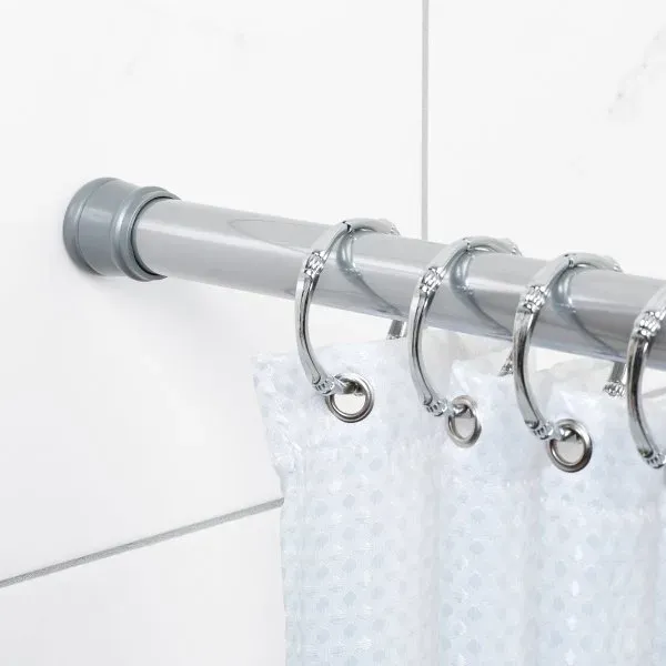 Zenna Home 86" Chrome Adjustable Tension Shower And Utility Rod