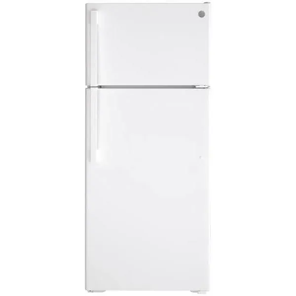 GE ENERGY STAR 17.5 cu. ft. 28in.top Freezer Refrigerator With Ice Maker, White