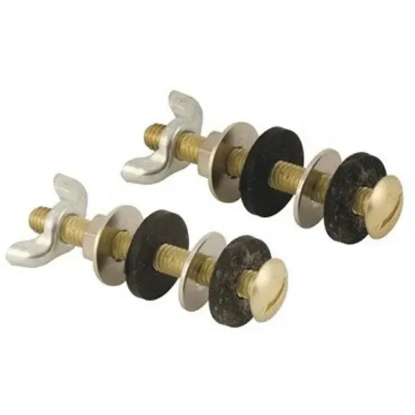 Proplus 5/16 In. X 3 In. Tank To Bowl Bolts, Brass Plated
