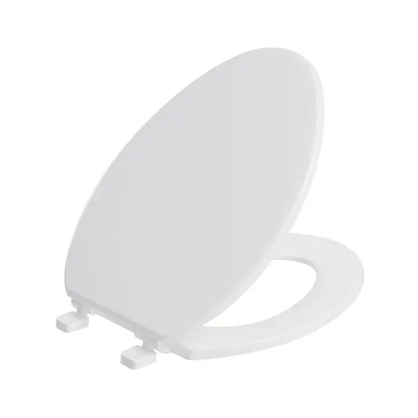 Maintenance Warehouse Elongated Plastic Closed Front Standard Toilet Seat, White