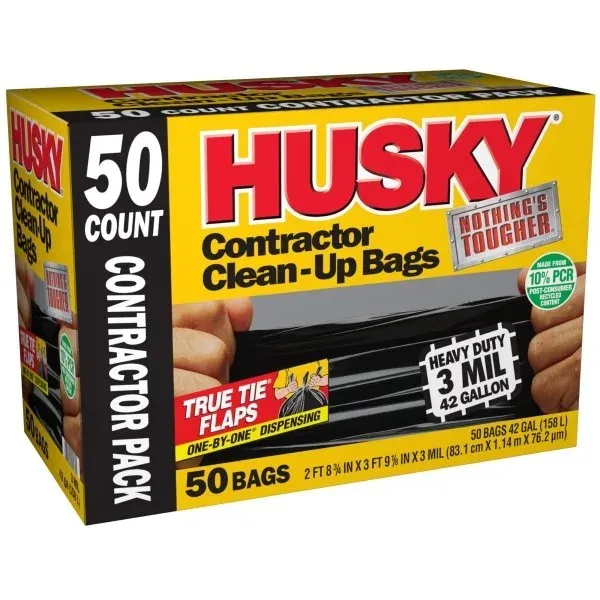 42 Gal. Contractor Clean-Up Bags 20 PCR 3 mL (50-Pack)