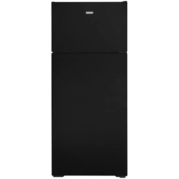 Hotpoint 17.5 Cu. Ft. 28 In. Top Freezer Refrigerator, Black