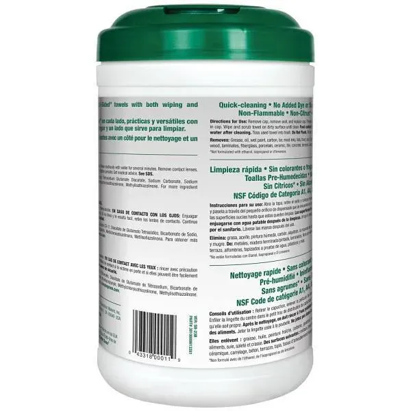 Simple Green Safety Towels Canister, 75 Count