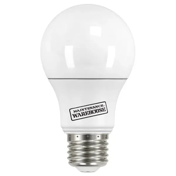 Maintenance Warehouse 60w Eq A19, Medium Base, Non Dimmable, 3000k, Daylight, Package Of 24