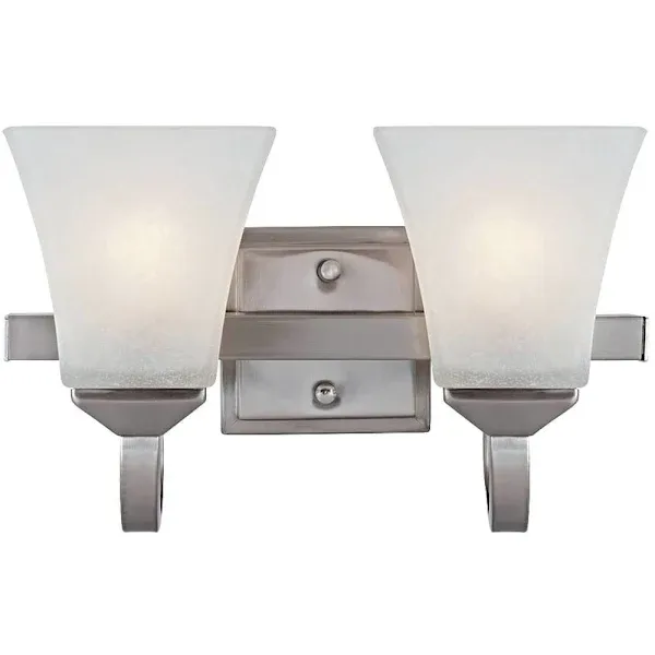 Design House Torino 2-Light Vanity Light, Satin Nickel