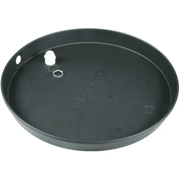 Camco 22 In ID Plastic Water Heater Drain Pan With PVC Fitting