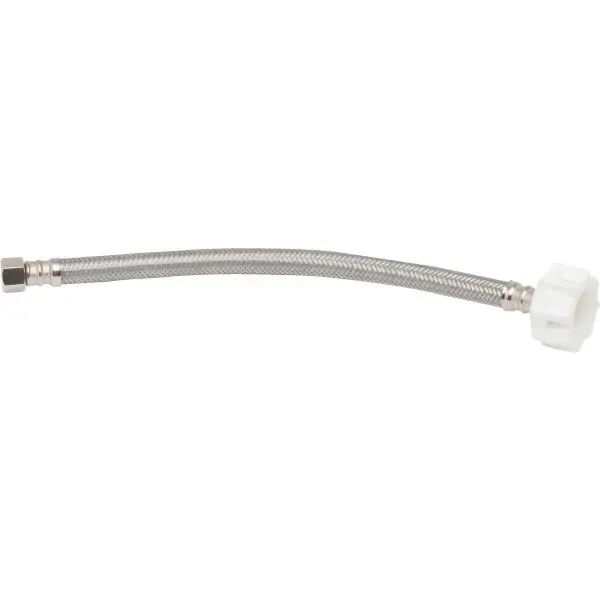 Fluidmaster® Stainless Steel Toilet Supply 12" 3/8 Comp X 7/8 Ballcock Clickseal