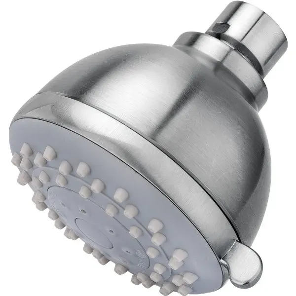 Seasons 3 In. Round 3-Function 2.5 GPM Fixed Showerhead, Brushed Nickel