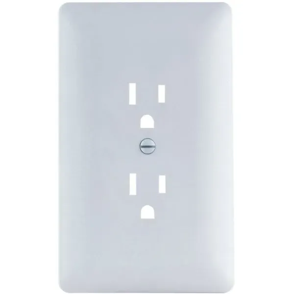 Titan3 1-Gang Duplex Plastic Wall Plate, White Textured Package Of 5