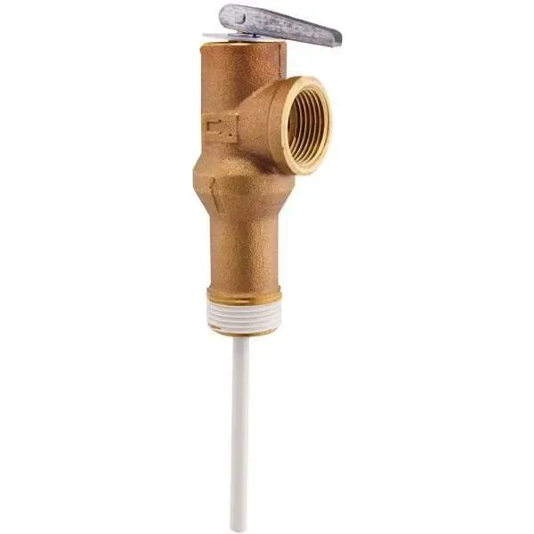 Rheem Protech 4-1/4 In Shank Temp &amp; Pres Relief Valve For Elec/Gas Water Heaters