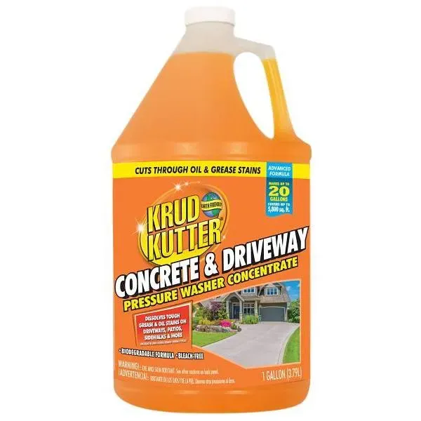 FD Rust-Oleum Krud Kutter Concrete Pressure Washer Concentrate, 1 Gal, Package Of 4