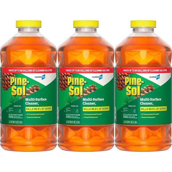 Pine-Sol Multi-Surface Cleaner, Cloroxpro, Original Pine, 80 Fl Oz, Case Of 3