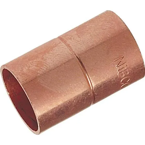 NIBCO 600RS 3/8" CxC Roll-Stop Coupling Wrot Copper