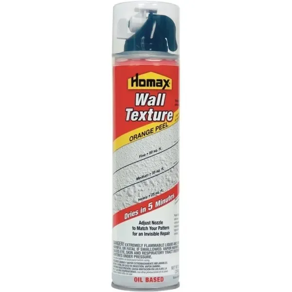 Homax Wall Orange Peel Quick Dry Oil-Based Spray Texture, 10 Oz