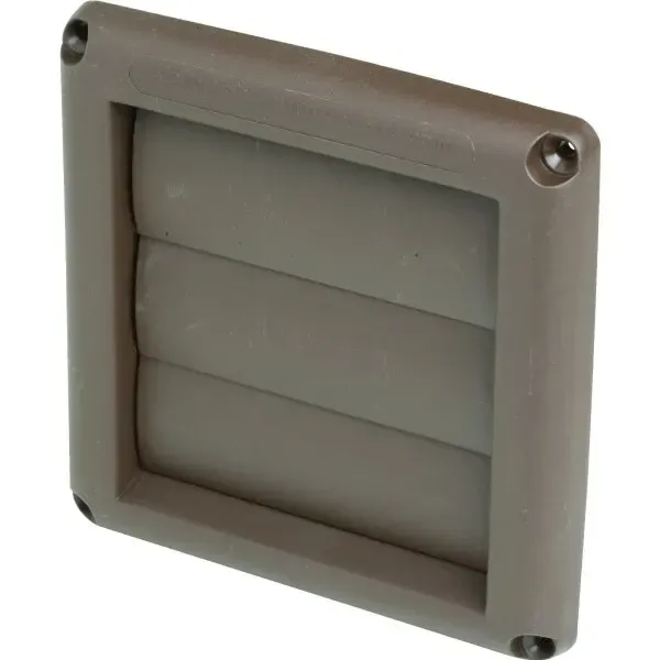 Deflecto® 4" Louvered Vent Hood Brown