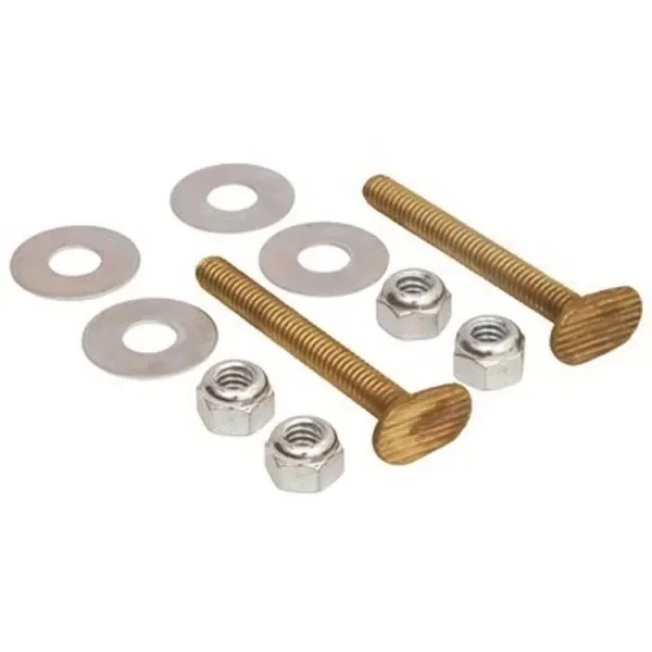 Maintenance Warehouse 5/16 In. X 2-1/4 In. Brass Snap-Off Toilet Flange Bolts