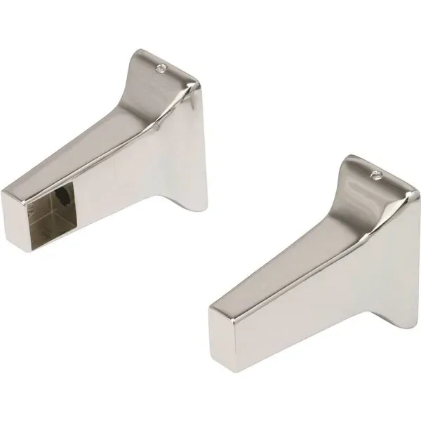 3/4" Concealed Screw Mount Towel Bar Brackets In Chrome