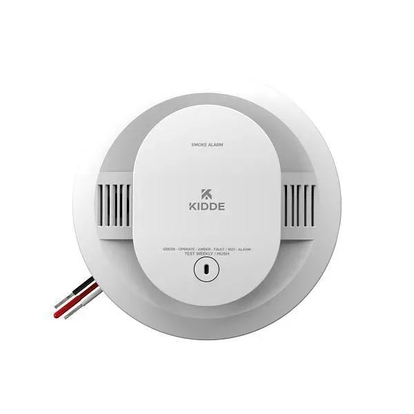 Kidde™ Firex® Hardwired Smoke Detector, AA Battery Backup, Interconnectable &amp; LED Warning Lights