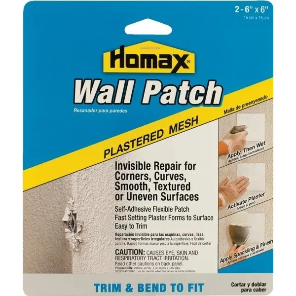 Homax 6 X 6 In Pre-Plastered Mesh Drywall Patch (2-Pack)