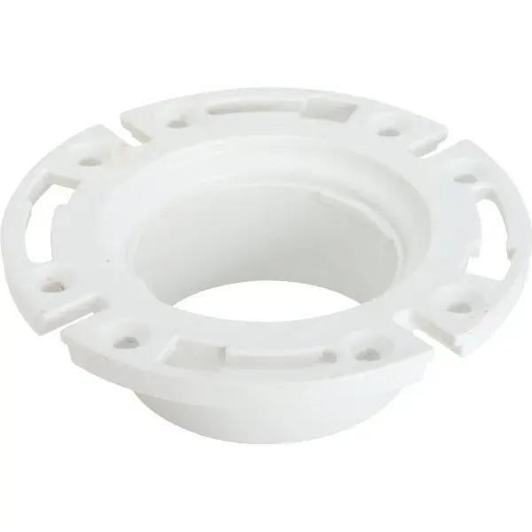 Sioux Chief Closet Flange One-Piece Plastic Ring PVC 3" Hub/Inside 4" Flush