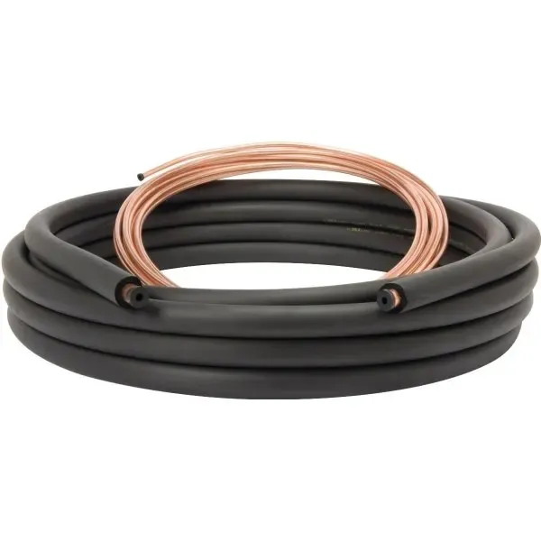 Mueller Streamline 3/8 In. X 3/4 In. X 3/8 In. X 25 Ft. Air Conditioner Line Set