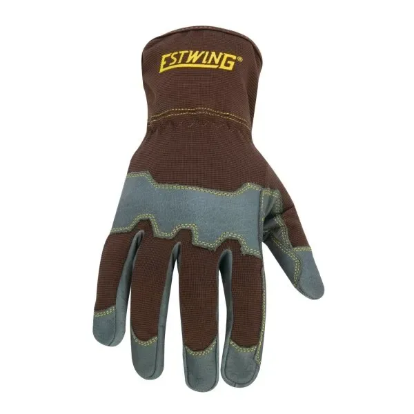 FD Estwing Reinforce Knuckle Leather Palm Work Glove Elastic Cuff 2xlarge