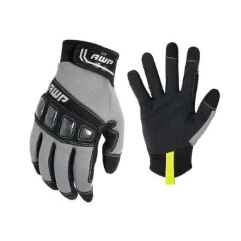 Awp® Heavy-Duty Carbon Knuckle Impact Protection Work Gloves - Large
