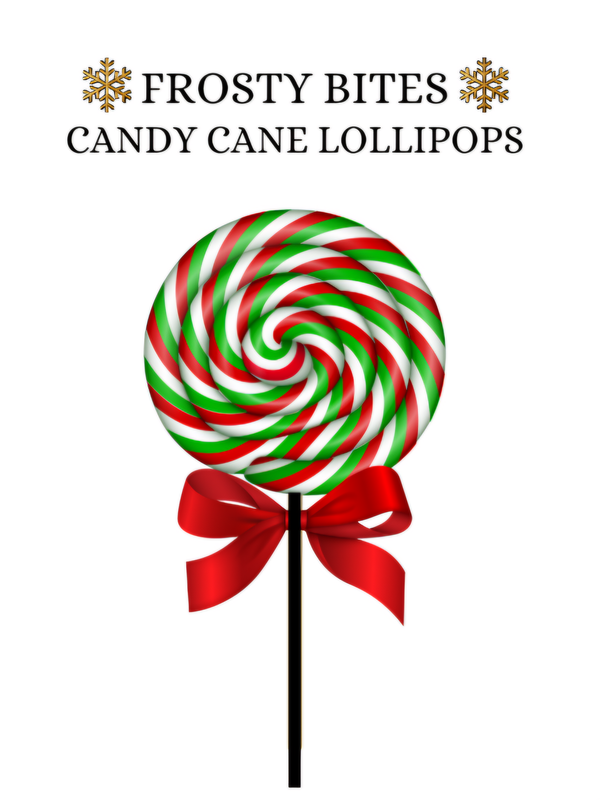 Candy Cane Lollipops - 12 pk