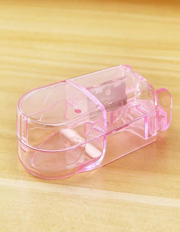 PINK PILL CUTER / PILL HOLDER