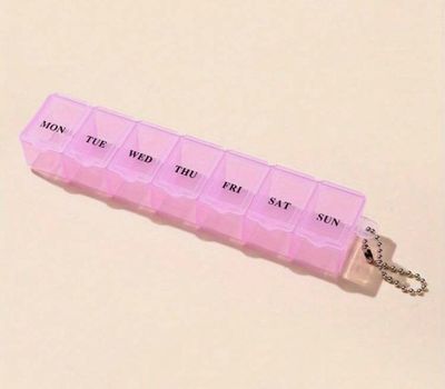 PINK WEEKLY PILL BOX 