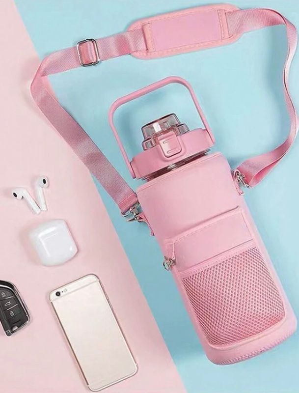 Half gallon WATER BOTTLE/ ESSENTIALS CROSSBODY 🩷✨