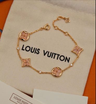 LV GOLD PINK PEARL EFFECT BRACELET 