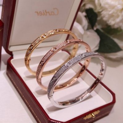 Thin Full Bling Cartier Bangle 
