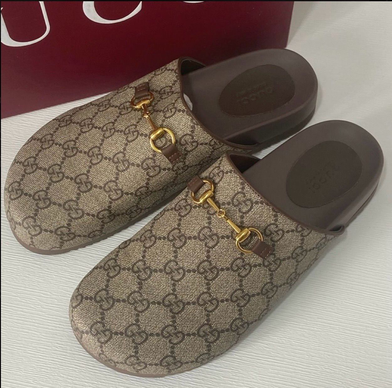 GUCCI &amp; LV MENS SLIP ONS 