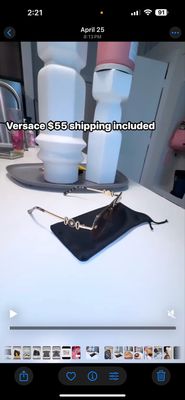 Unworn/ new  Versace  glasses 