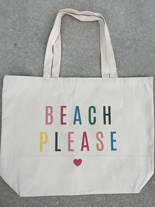 "Beach Please" Tote