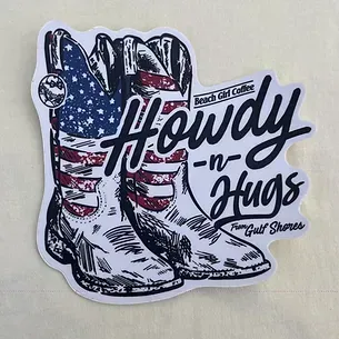 Howdy'n Hugs Sticker