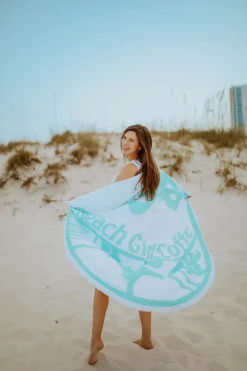 Beach Girl Coffee Towel
