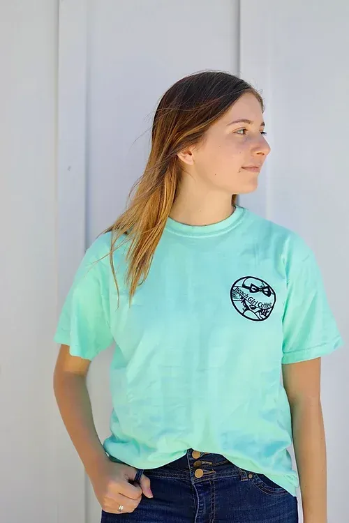 Beach Girl Coffee Tee (Green)