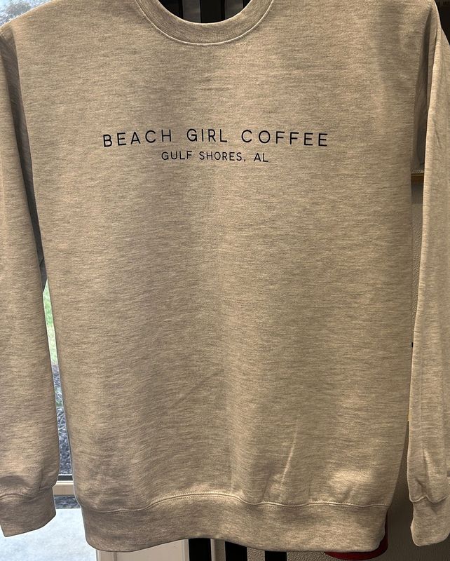 Beach Girl Coffee Sweatshirt