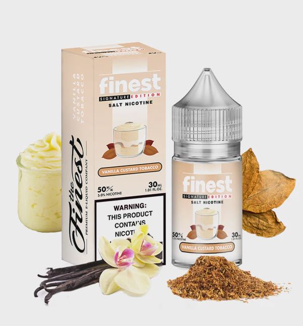 The Finest Saltnic 30mL Signature Edition - Vanilla Custard Tobacco