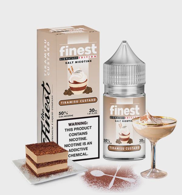 The Finest Saltnic 30mL Signature Edition - Tiramisu Custard